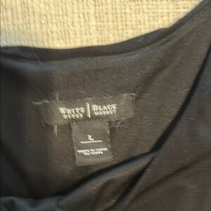 White House Black Market Sleek Black Blouse